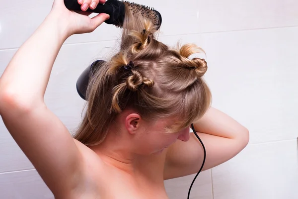 Woman hair care — Stock Photo, Image
