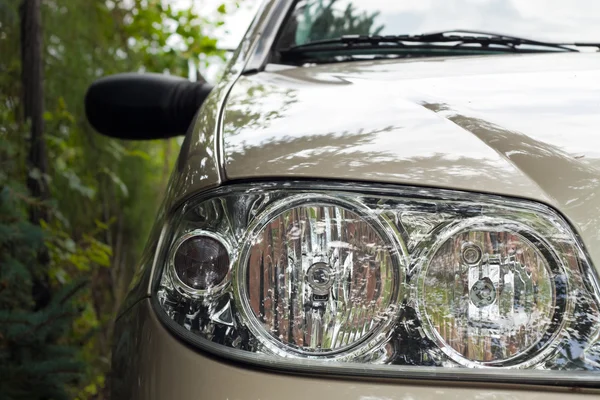 stock image Car headlight detail