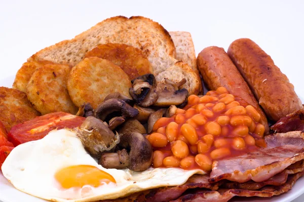 Komplett engelsk frukost — Stockfoto