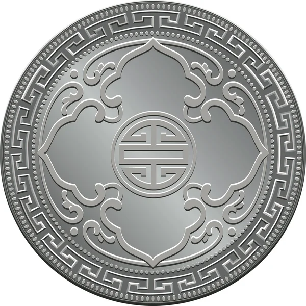 Вектор Великобританії торгівлі долар Срібна монета — стоковий вектор