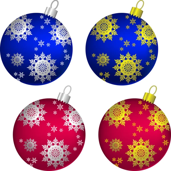 stock vector Vector set of Christmas balls