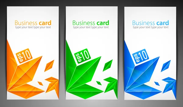 現代のビジネス カードのセット — ストックベクタ