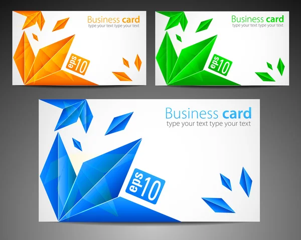 Set of Modern Business Card — Stock Vector