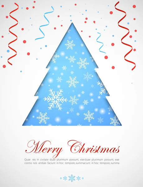 Greeting Christmas card — Stock Vector