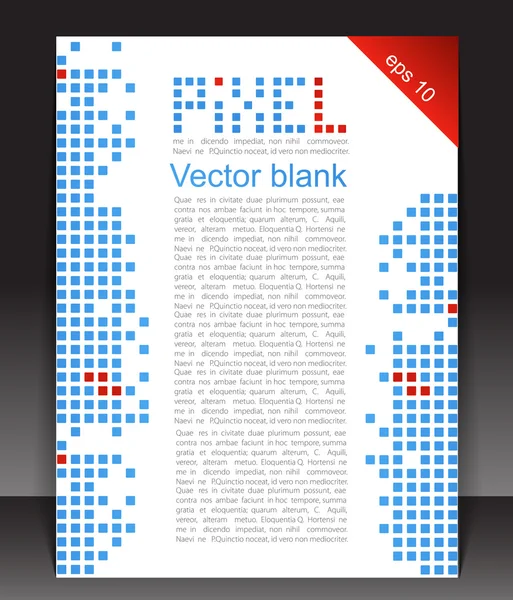Abstract blank. Pixel art. — Stock Vector