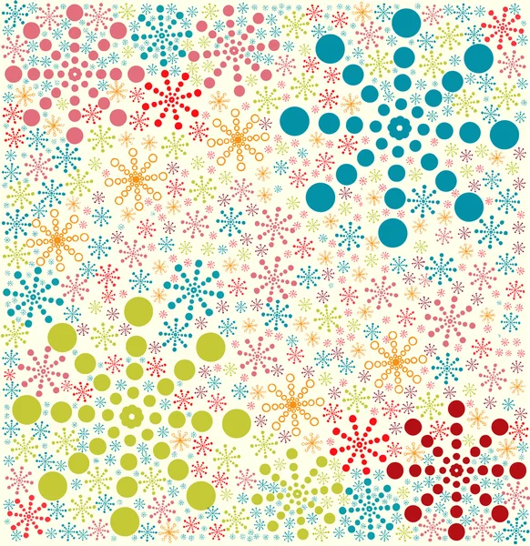 Retro seamless winter pattern, vector illustration — Stock Vector