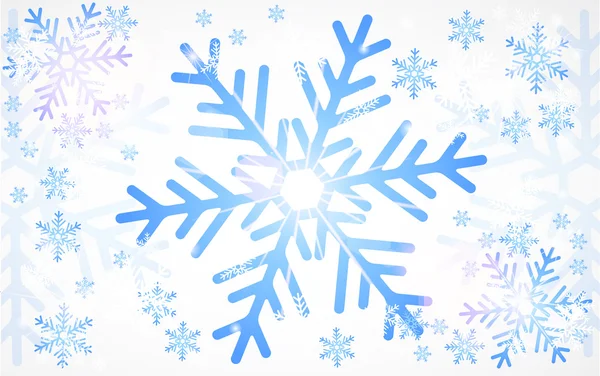 Fondo de invierno con nieve y luz brillante — Archivo Imágenes Vectoriales