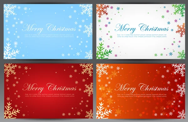 Christmas cards — Stock Vector