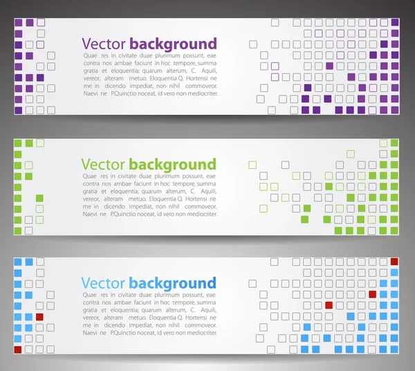 stock vector Web banners. Pixel art. Vector