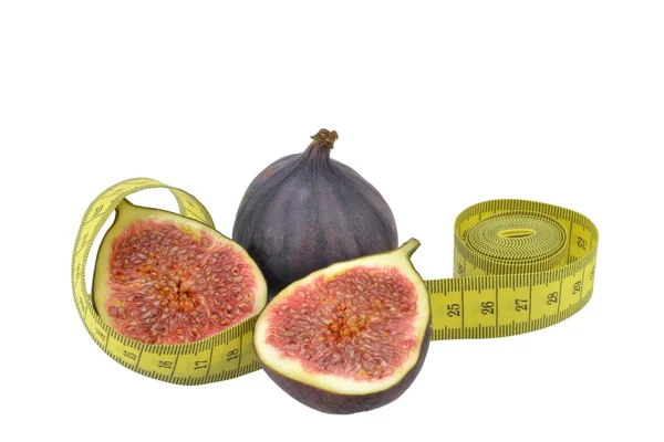 Figs with measuring tape — Stock Photo, Image