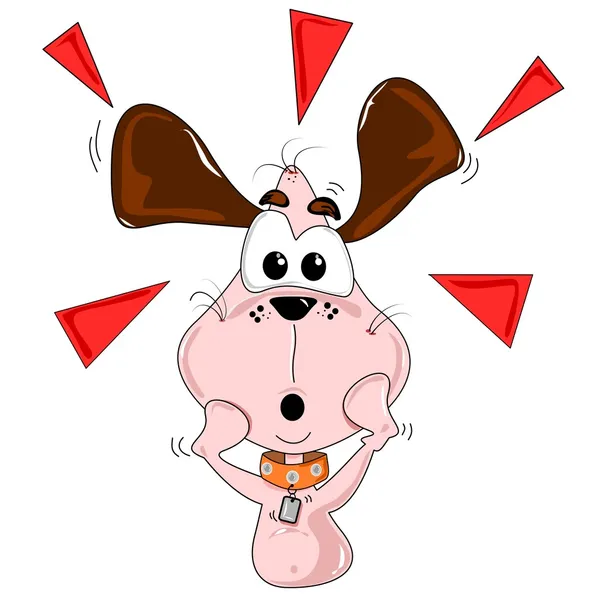 Un perro de dibujos animados — Vector de stock
