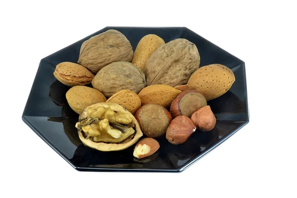 Selectie van gemengde noten — Stockfoto