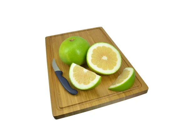 Selectie van groene grapefruit — Stockfoto