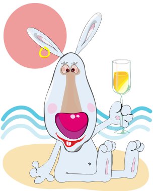 Happy bunny clipart