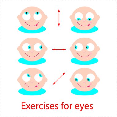 Exercises-for-eyes clipart