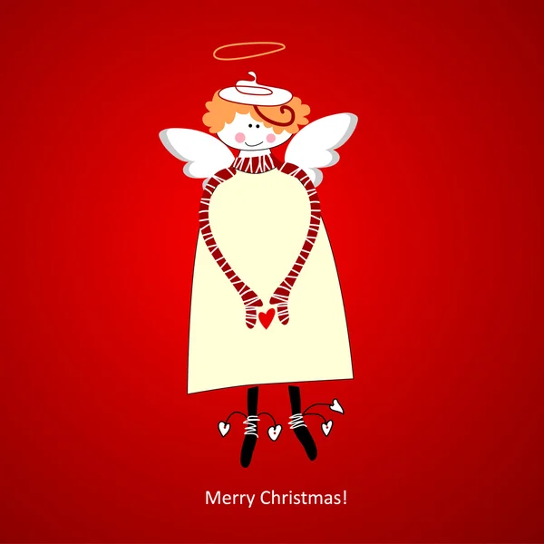 クリスマス天使 — ストックベクタ