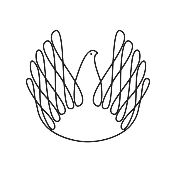 비둘기의 평화 — 스톡 벡터