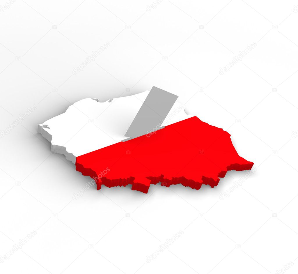 Mapa polski - polska - wybory 2011 - głosowanie