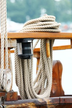 Rope on deck clipart