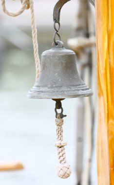 Bell on sailing ship clipart