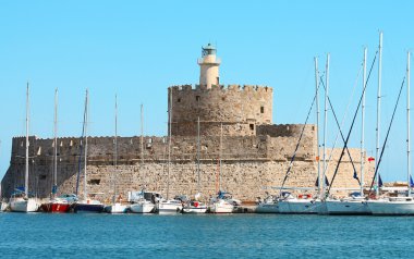 Fort saint nicholas, rhodes, Yunanistan.