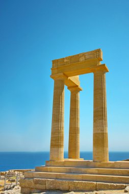 Ancient Acropolis in Rhodes. Greece clipart