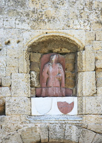 Ancient Culture Bas-Relief from Rhodes Island — Stock Photo, Image