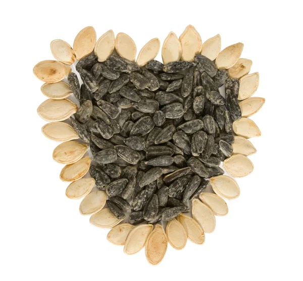 Семена тыквы и подсолнечника Лицензионные Стоковые Изображения