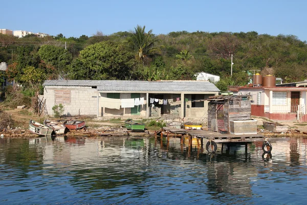 Küba'da balıkçı köyü — Stok fotoğraf