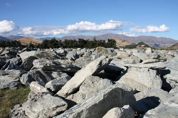 Gneiss rocks in New Zealand — Stock Photo, Image