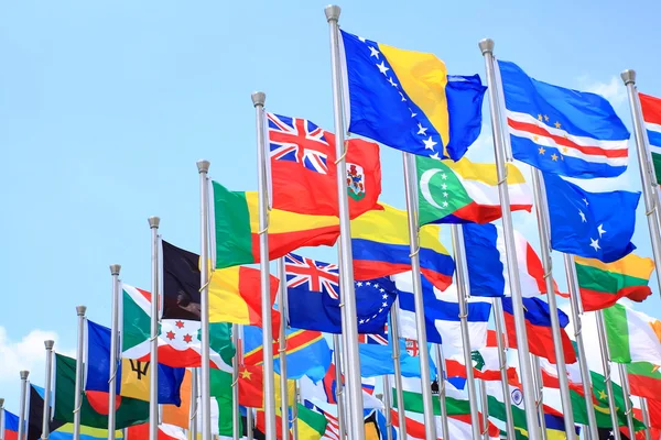 The national flags all over the world — Stockfoto