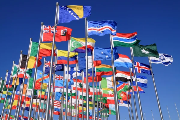 Flagi narodowe na świecie — Zdjęcie stockowe