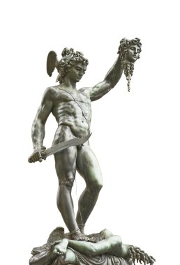 Perseus and Medusa sculpture clipart