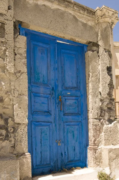 Oude deur in Griekenland — Stockfoto