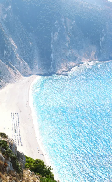 Uma das melhores praias da Europa, Myrtos — Fotografia de Stock