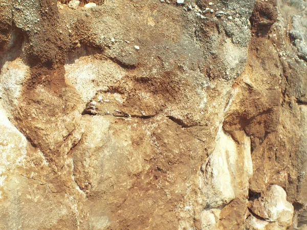 Rock textury pozadí closeup z Kefalonie, Řecko. — Stock fotografie