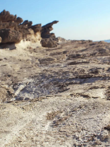 ケファロニア島、ギリシャにスカラー座の岩の海岸線 — ストック写真