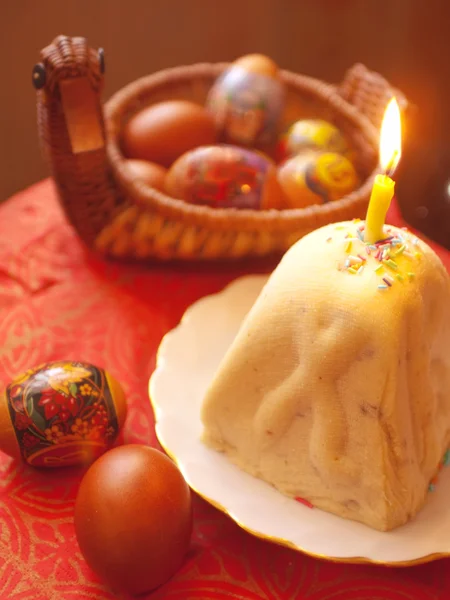 Set de Pascua con huevos de celebración — Foto de Stock