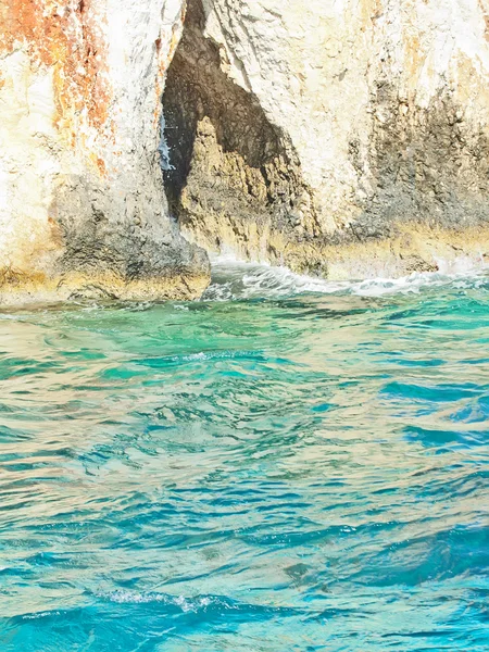 Blå grottorna i zante, Grekland — Stockfoto