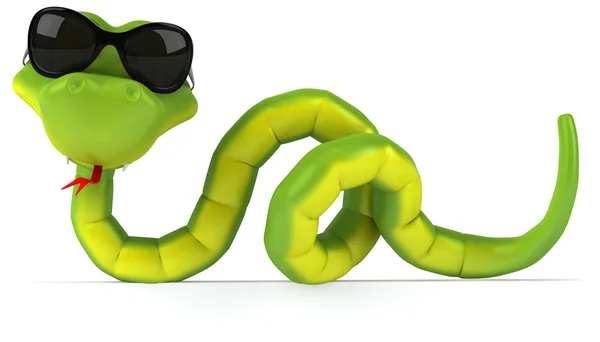 Morsom slange med briller – stockfoto