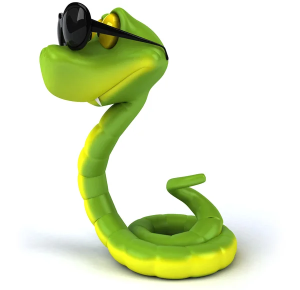 Fun snake with glasses — Stock Photo, Image