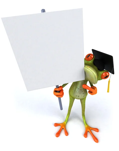 Kurbağa öğrenci — Stok fotoğraf