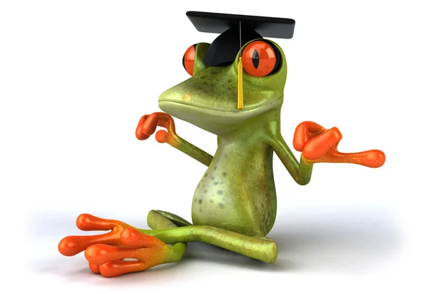 Frog student — Stock Photo, Image