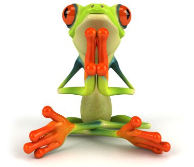 Frog with clipart