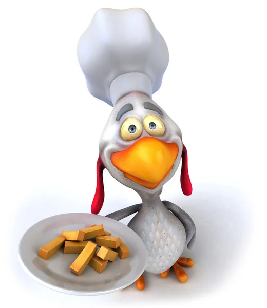 有趣的鸡厨师 — 图库照片