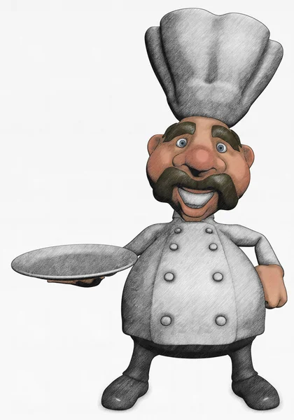 Illustrazione dello chef — Foto Stock