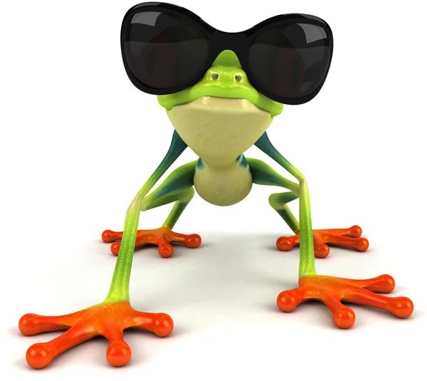 Frosch mit Sonnenbrille — Stockfoto