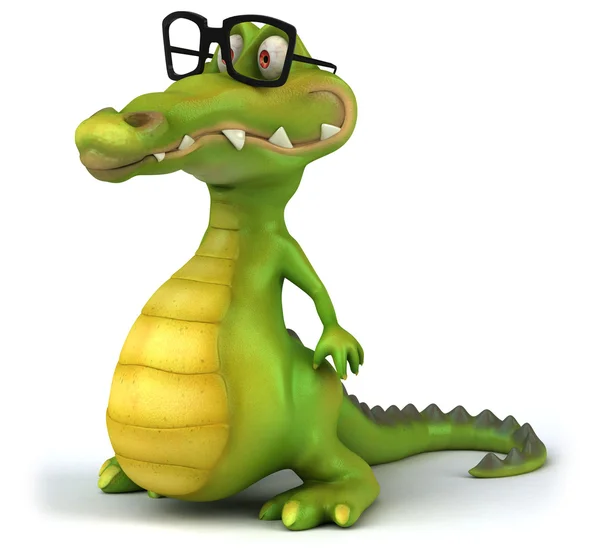 Krokodyl z szklanki — Zdjęcie stockowe
