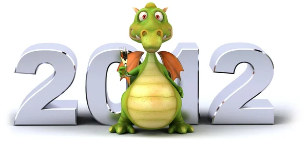 Dragão e 2012 — Fotografia de Stock