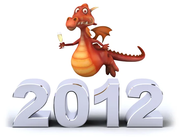 Dragão e 2012 — Fotografia de Stock
